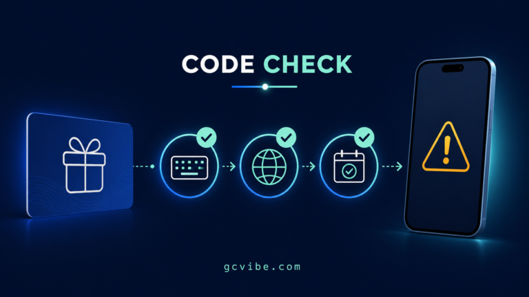 Code, region and activation checks for a Google Play gift card that is not working